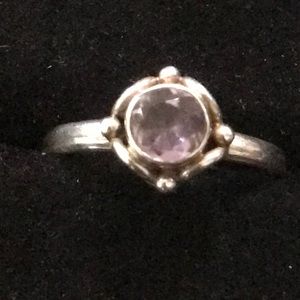 Vintage Amethyst 925 Sterling Silver Ring